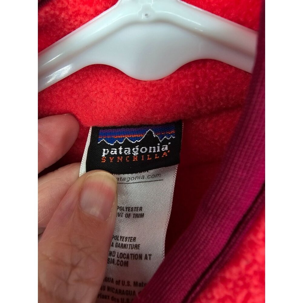 Patagonia Jacket Boys/Girls LARGE 12 Snap Zip Fleece Synchilla Outdoor Hiking - Picture 3 of 5